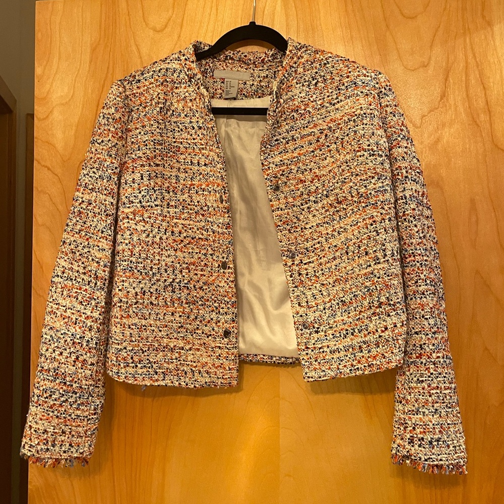 Faux Tweed Jacket